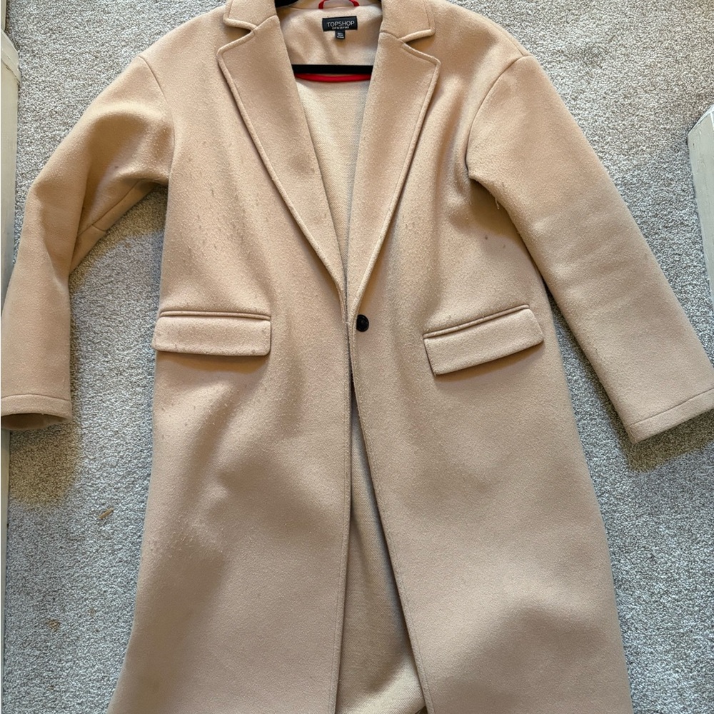 Topshop Cream Trench Coat
